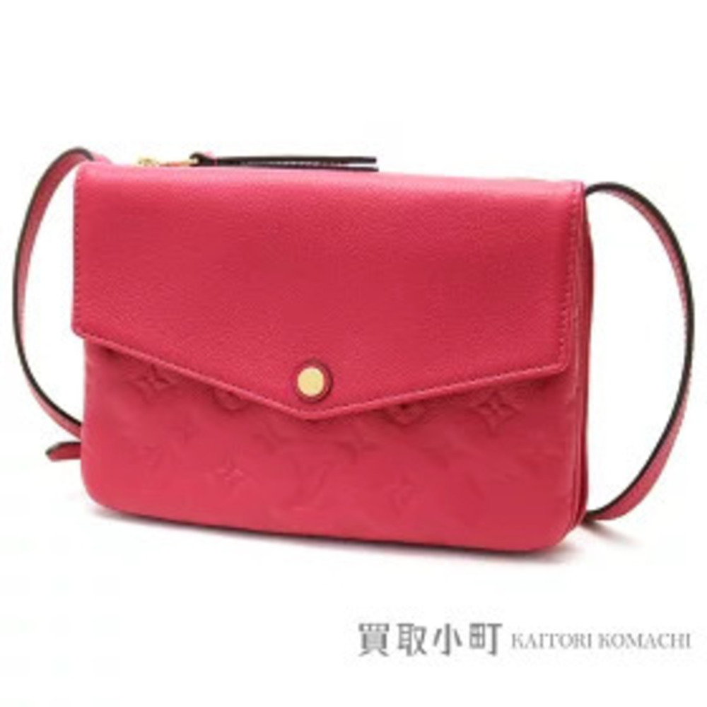 Louis Vuitton Twice Monogram Empreinte Dahlia Calf Leather Bag Crossbody Twin